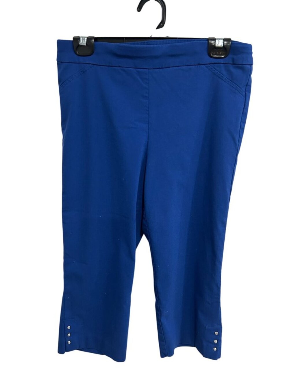 Counterparts 10P Royal Blue Capri Pants Rhinestone Accents Kitschy Celestial